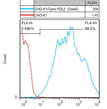 CHO-K1/ Cyno PD-L2 Stable Cell Line